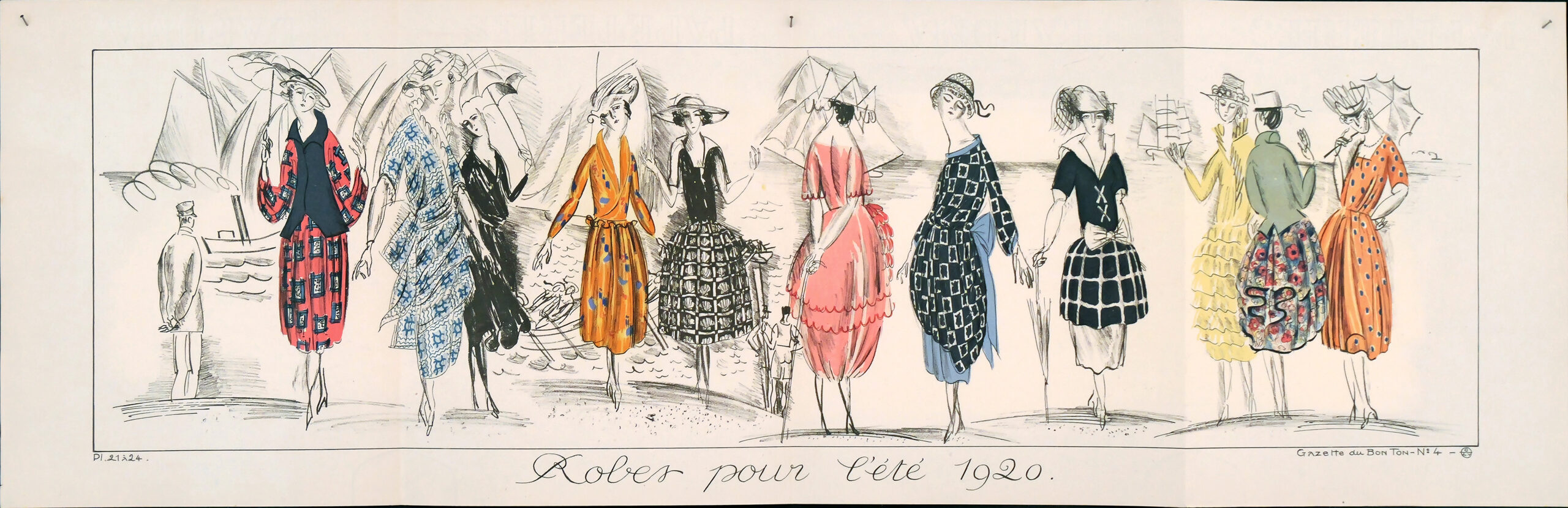 Dibujo de Moda del Siglo XX por Raoul Dufy para Paul Poiret - Photo 5 of 5