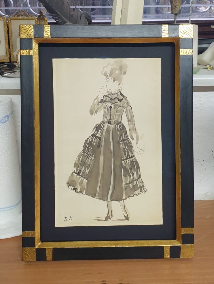 Dibujo de Moda del Siglo XX por Raoul Dufy para Paul Poiret - Photo 2 of 5