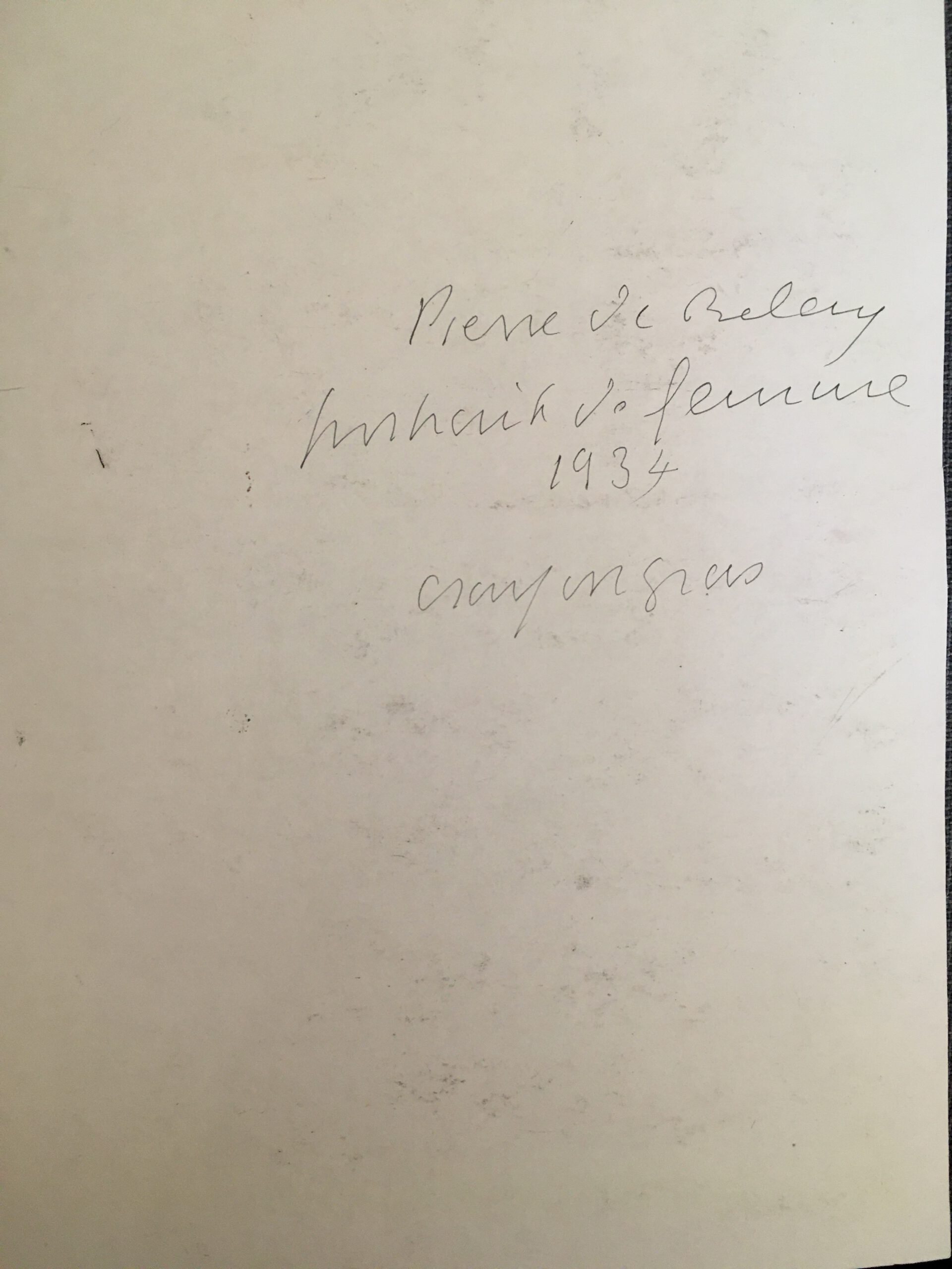 Retrato de Mujer en Perfil con Sombrero de Pierre de Belay 1934 - Photo 3 of 3