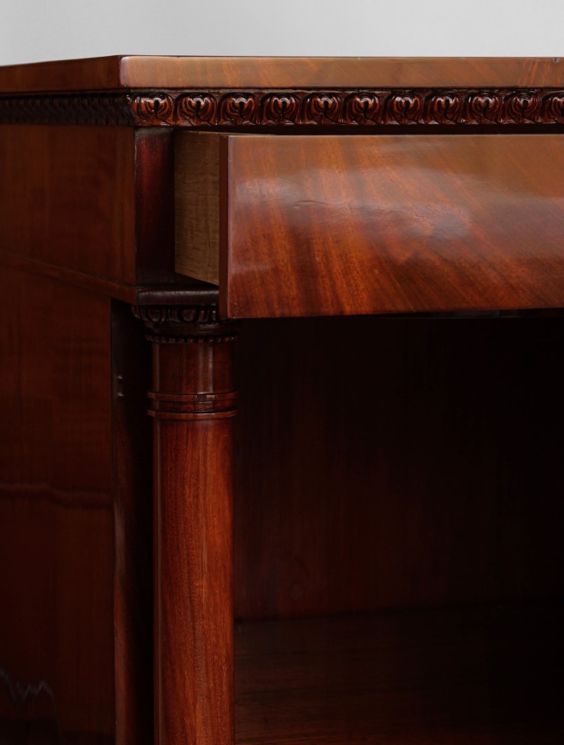 Paar Pfeilerschränke del Siglo XIX en Mahagoni - Photo 3 of 9