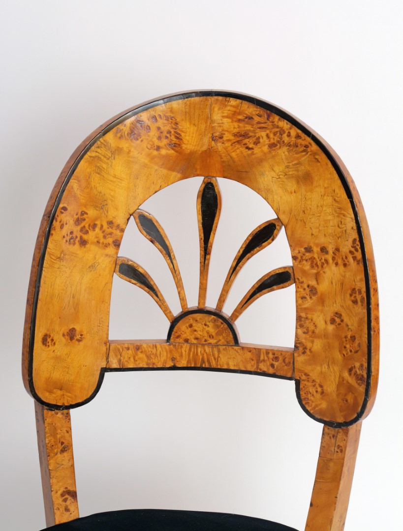 Sillas de Salón del Siglo XIX en Abeto y Ébano - Photo 4 of 7