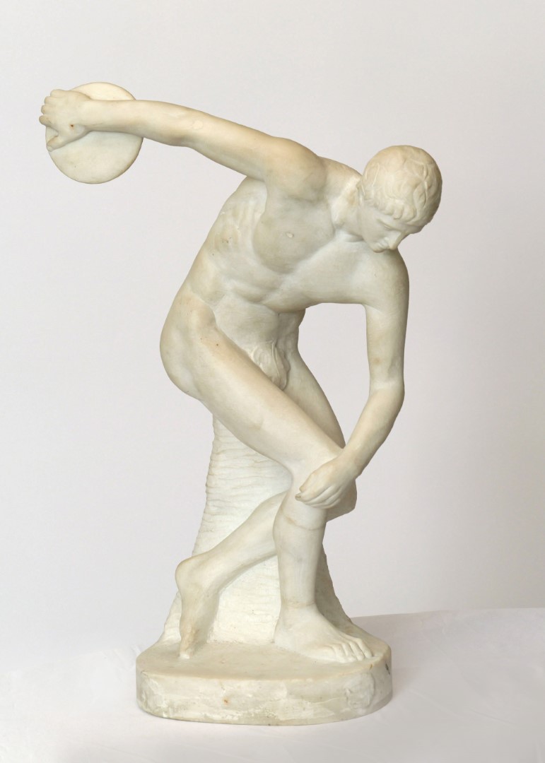 Diskobolus de Alabastro del Siglo XIX-XX - Photo 4 of 5