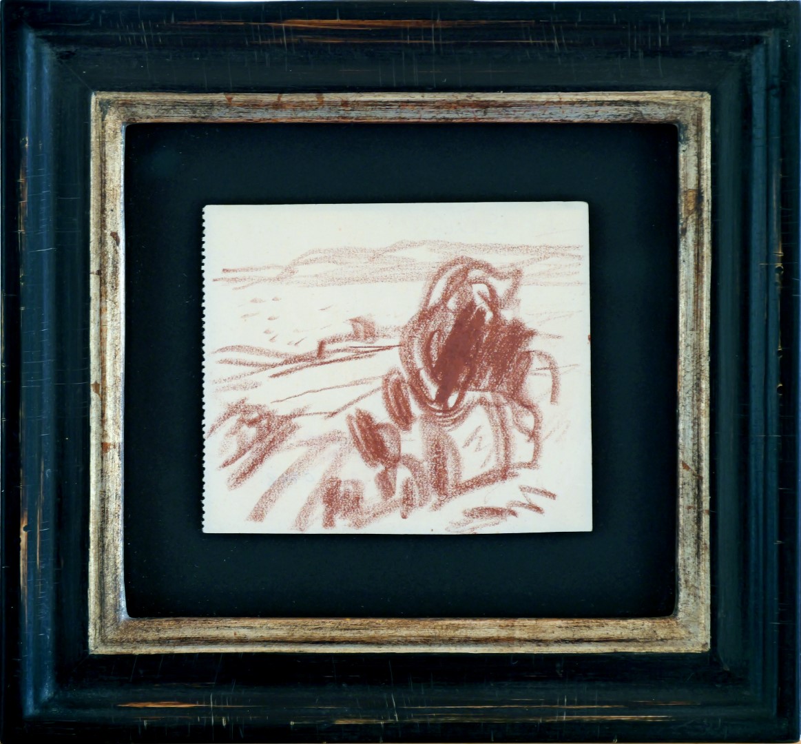 Dibujo de Seyssaud del Siglo XX con Paisaje y Árbol - Photo 2 of 2