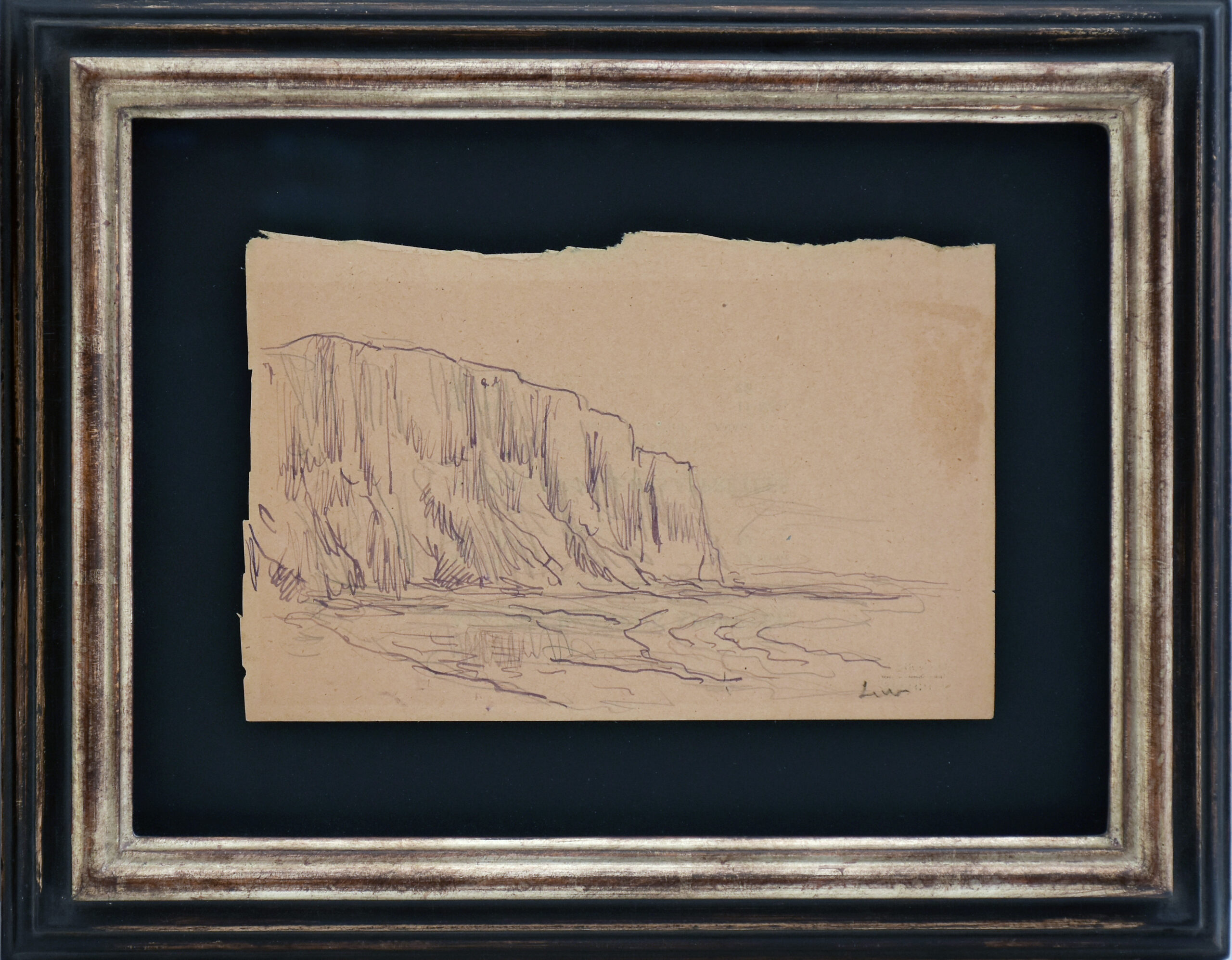 Dibujo de Maximilien Luce del Siglo XX de Le Tréport, La Falaise - Photo 2 of 2