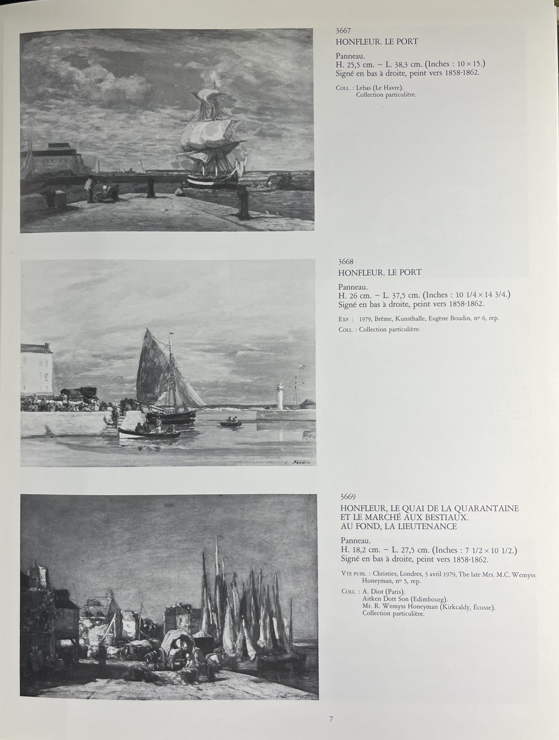 Pastel de Eugène Louis Boudin del Siglo XIX – Segelboot bei Honfleur - Photo 4 of 4