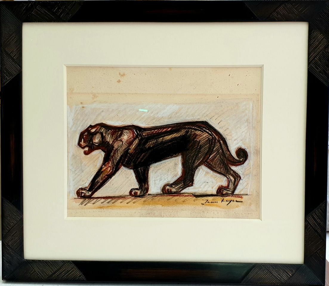 Dibujo de Jean Royer del Siglo XX – Panther Schreitender - Photo 2 of 3
