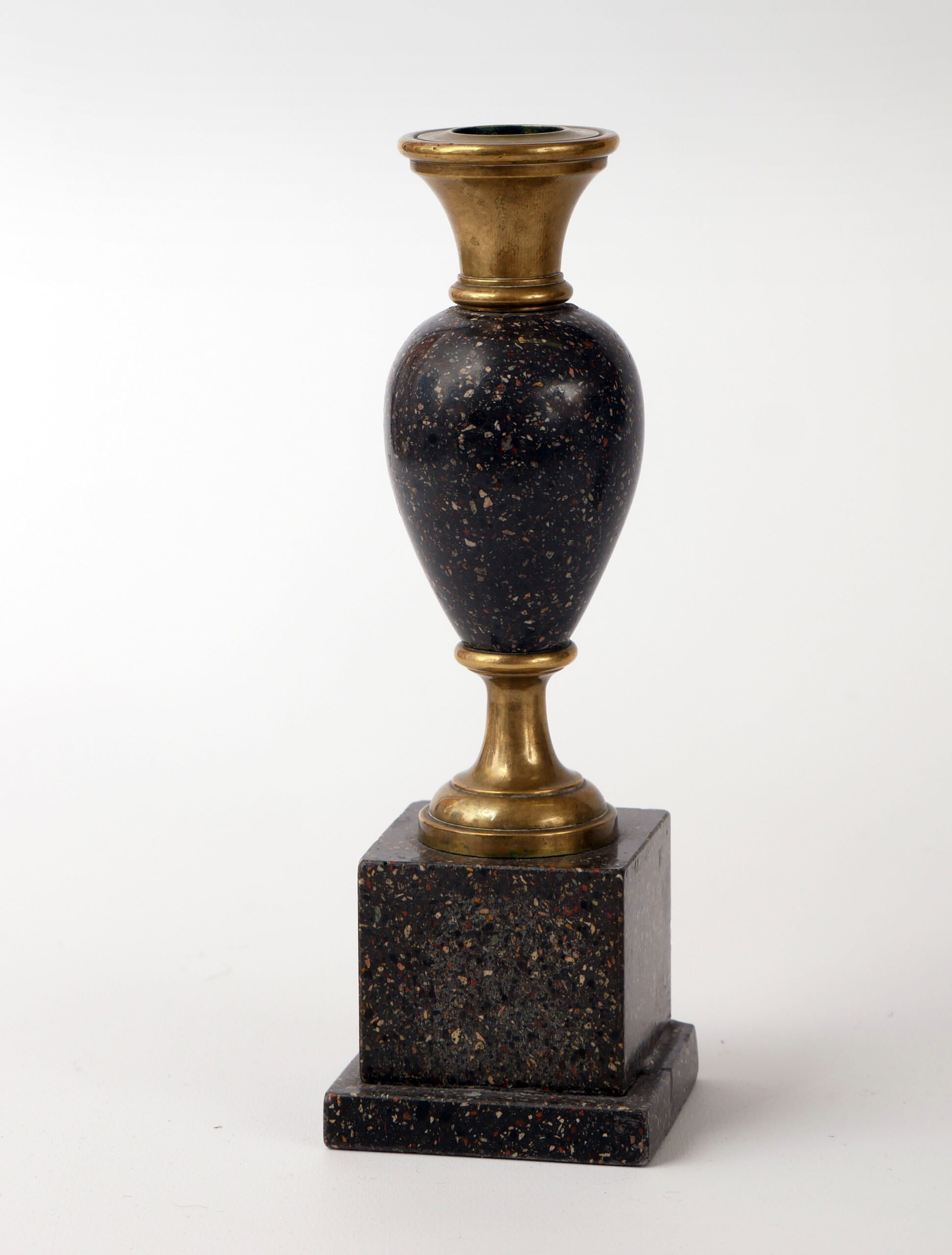 Candelabros del Siglo XIX en Bronce y Porfido Blyberg - Photo 5 of 6