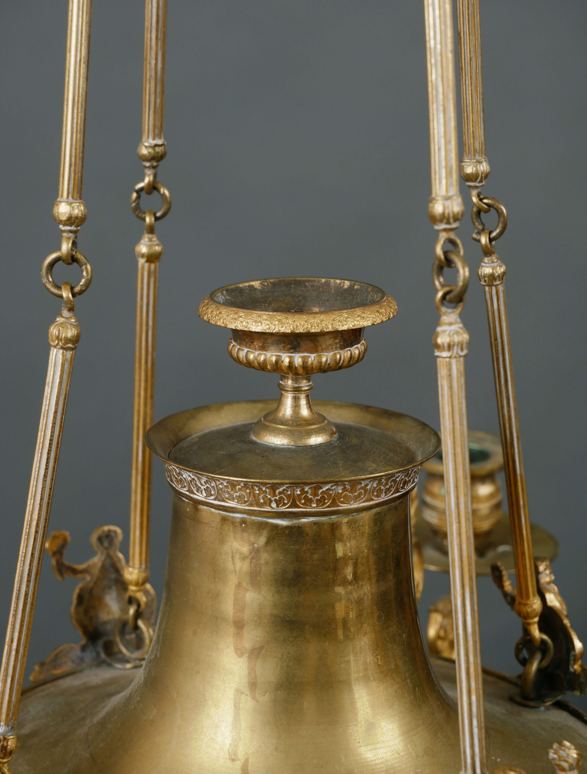 Lámpara Colgante del Siglo XIX en Bronce Dorado - Photo 6 of 6