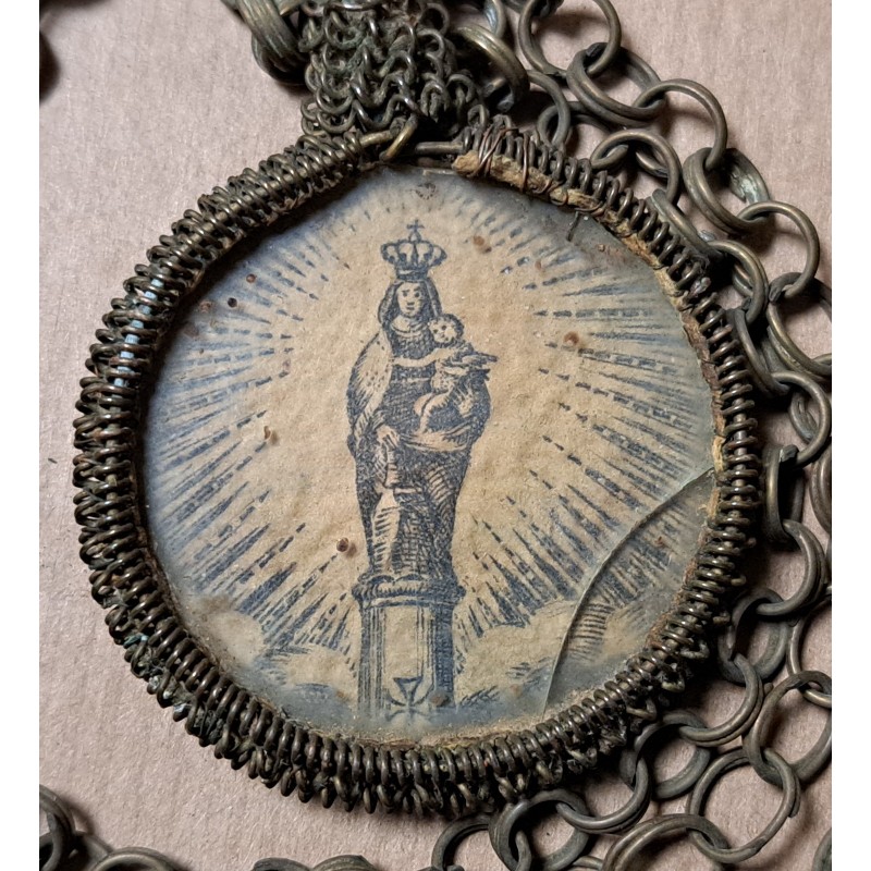 Relicario de San Francisco de Asís y la Virgen del Pilar, siglo XIX - 7/7