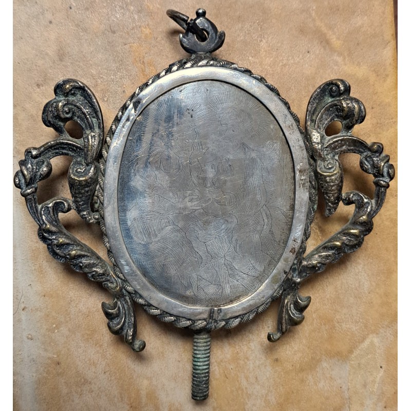 Large Baroque Reliquary 18th Century, silver with multiple relics of saints - 4/12