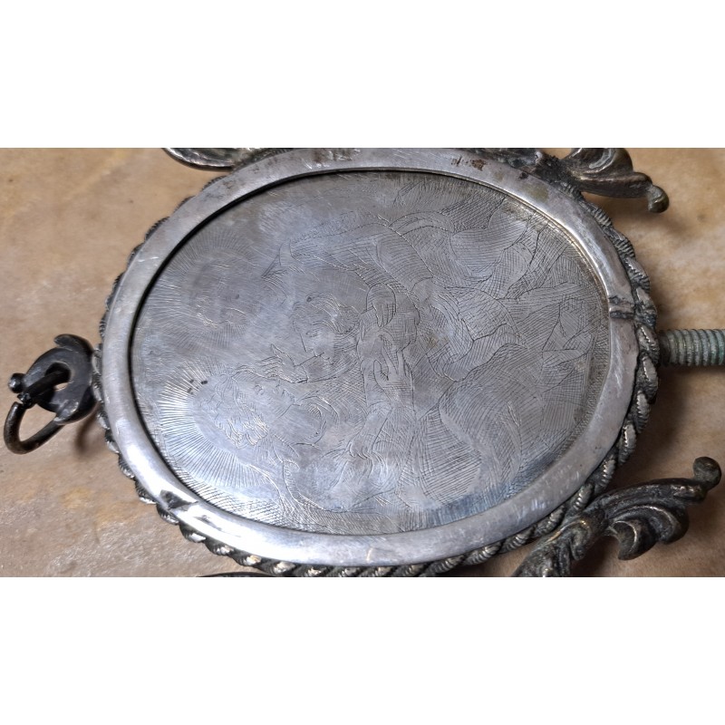 Large Baroque Reliquary 18th Century, silver with multiple relics of saints - 6/12