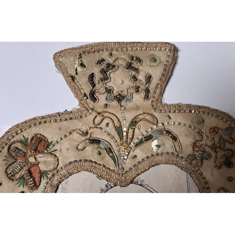 EMBROIDERED RELIQUARIES, SAINT LOUIS IX OF FRANCE, 19TH CENTURY - 3/10