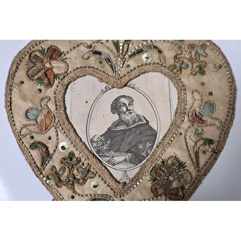 EMBROIDERED RELIQUARIES, SAINT LOUIS IX OF FRANCE, 19TH CENTURY - 4/10