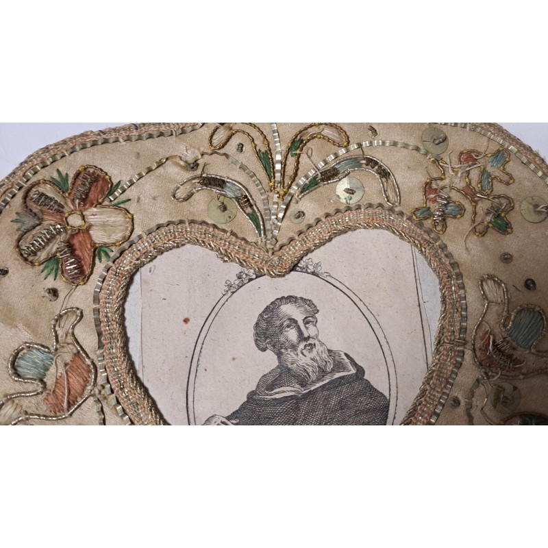 EMBROIDERED RELIQUARIES, SAINT LOUIS IX OF FRANCE, 19TH CENTURY - 6/10
