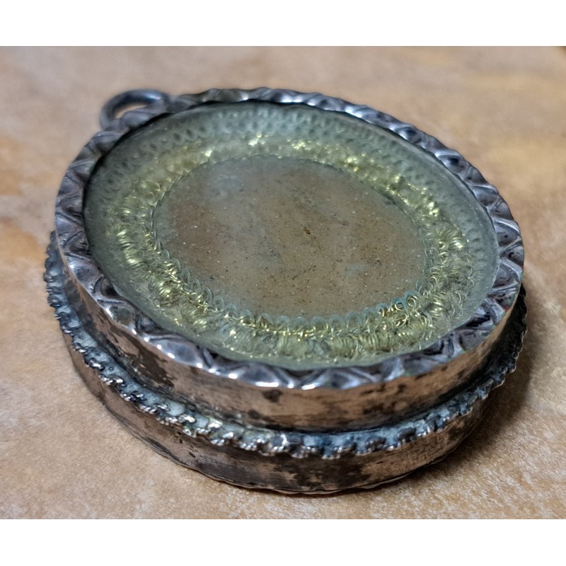 Antique silver reliquary, late 18th century, double-sided - 6/6