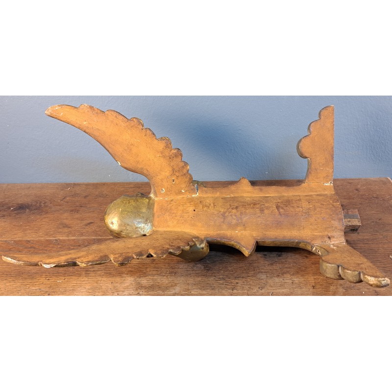 Carved Angel, Retablo Piece, 18th–19th Century, measures 56 cm - 8/12