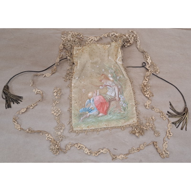 Antique devotional or ceremonial bag from the late 19th century