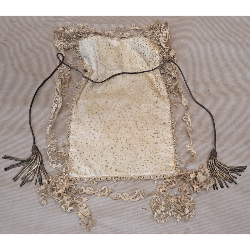 Antique devotional or ceremonial bag from the late 19th century - 8/12