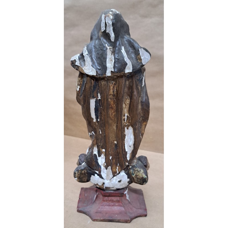 Image of the Immaculate Conception in carved wood 18th century - 8/12