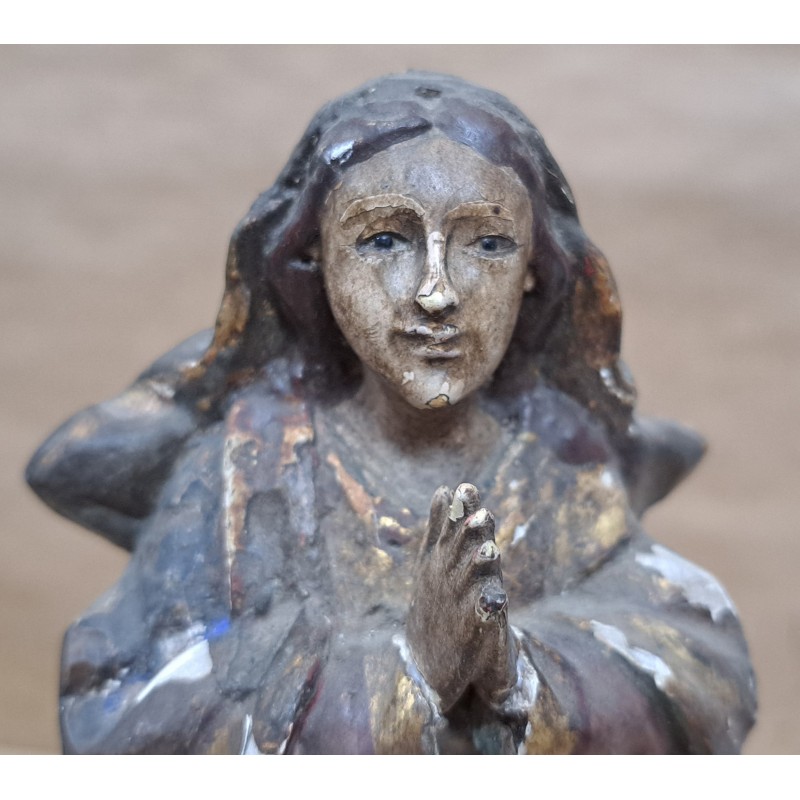 Image of the Immaculate Conception in carved wood 18th century - 12/12