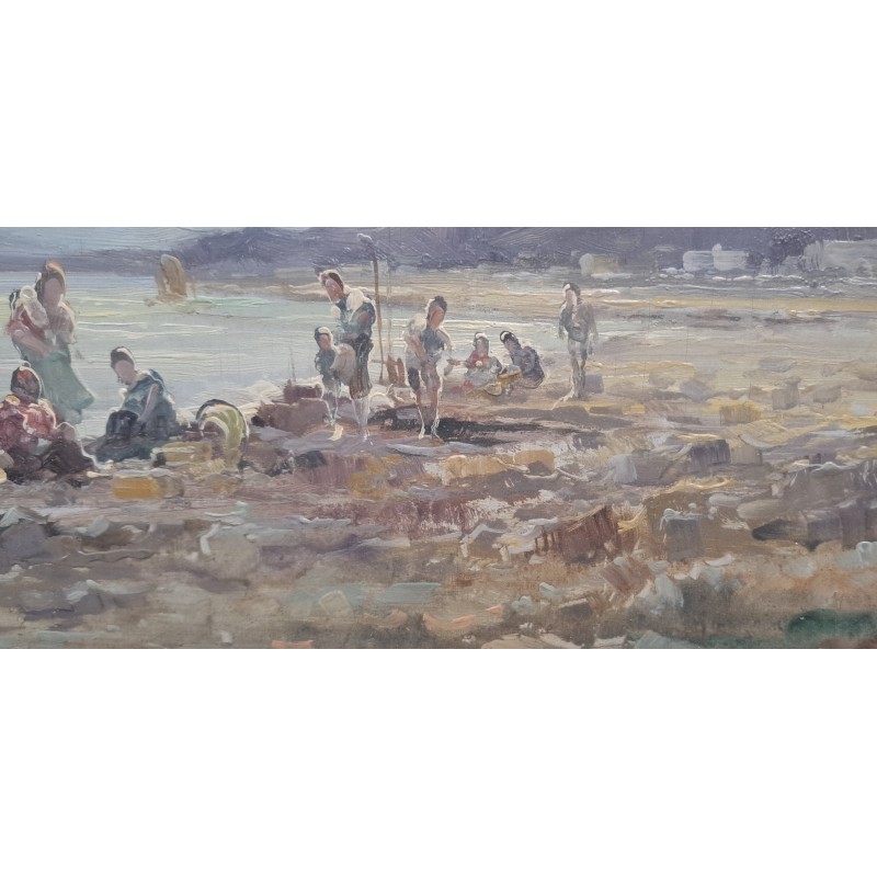 Marina. Oil on board by Mario Gheduzzi (1891-1970), Italian painter - 6/11