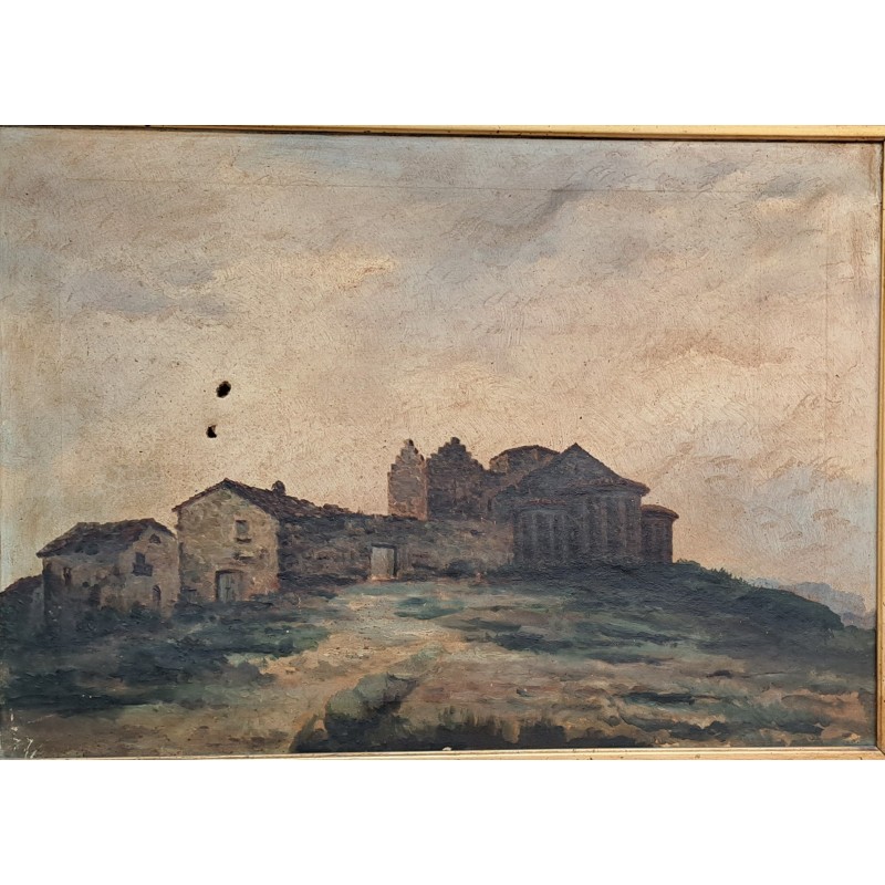 Oil on canvas, unsigned, large size, 19th century