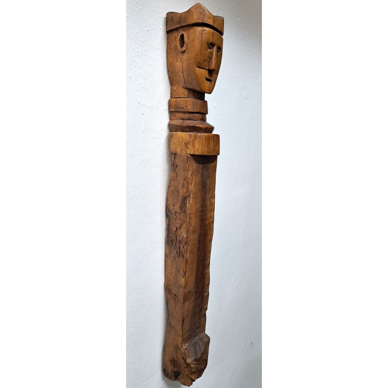 Support beam for roof overhang, carved wood, 17th century - 3/8