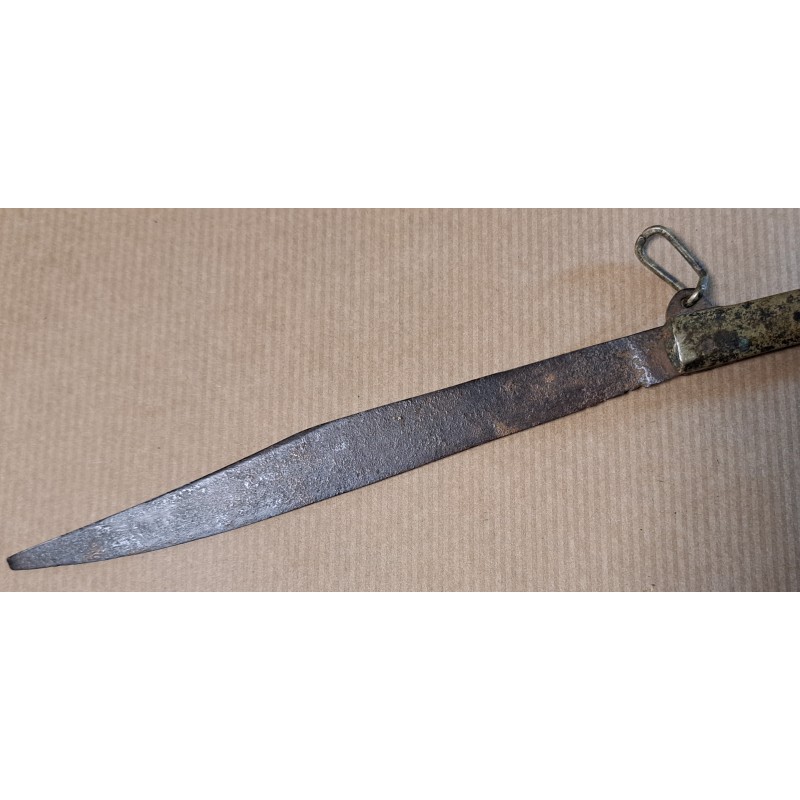 Antique knife with mother-of-pearl and bronze handle, 19th century - 3/10