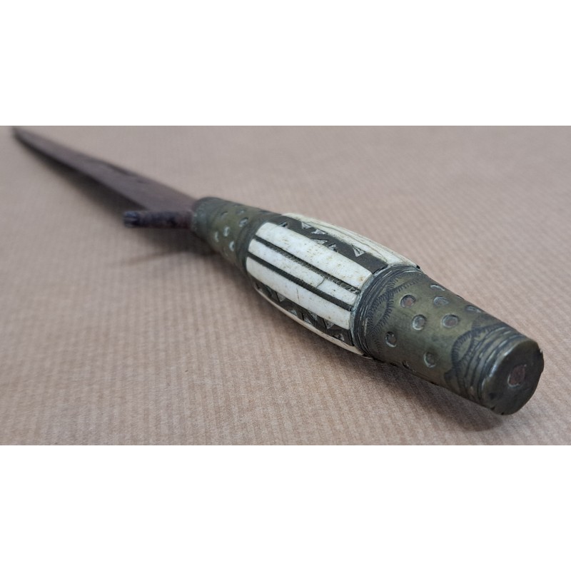 Dagger / Albacete Dagger – 19th Century – Bone and Bronze Handle - 7/8