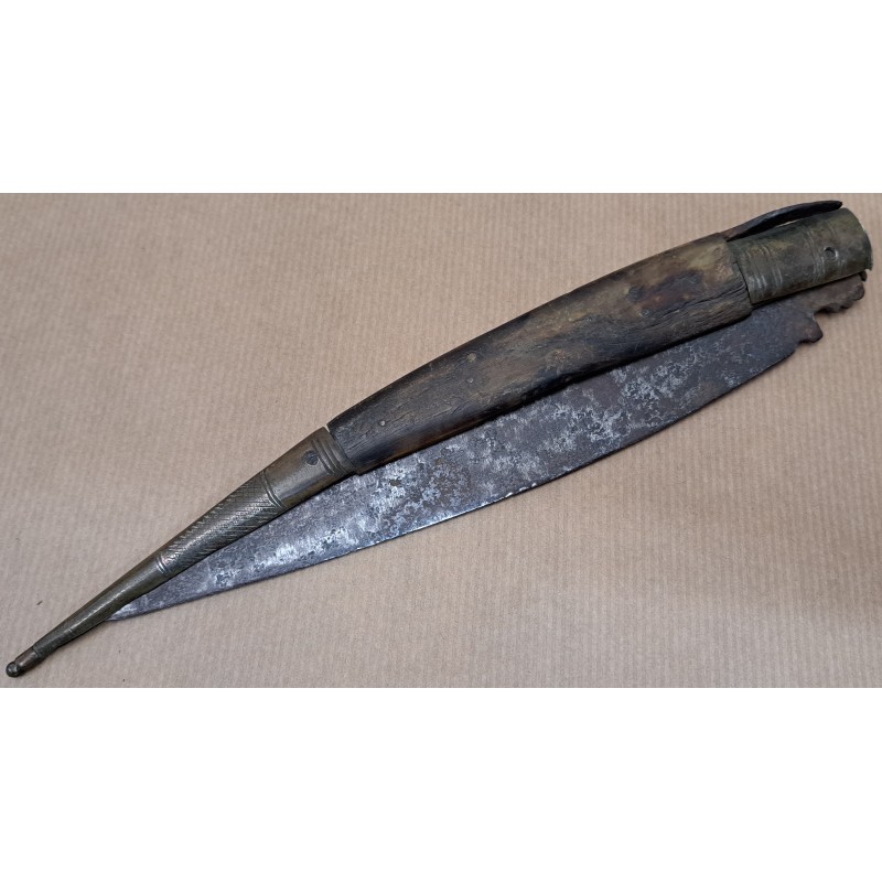 Spanish respect knife 18th - 19th century large format piece 43 cm - 12/12