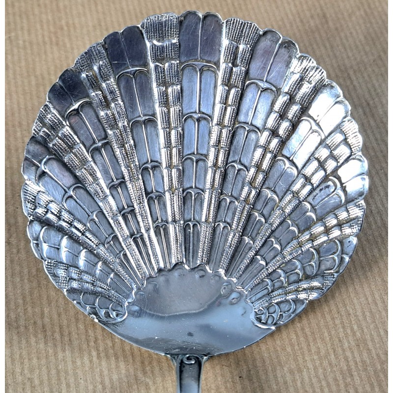 Silver ladle 916, 22 cm and 90.5 grams. 19th century