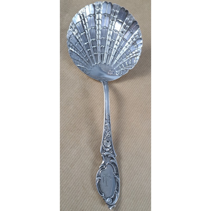 Silver ladle 916, 22 cm and 90.5 grams. 19th century - 2/11