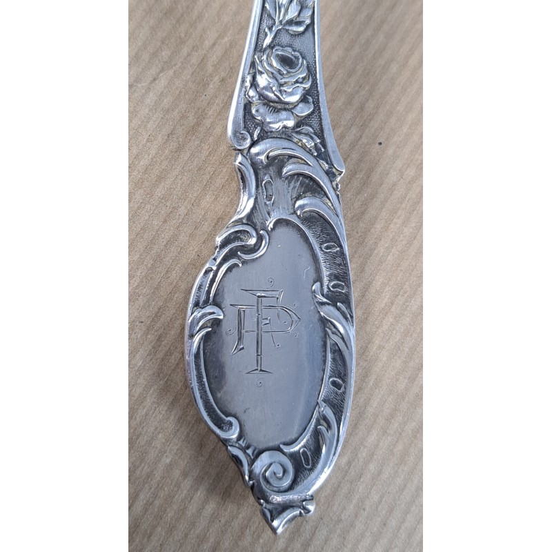 Silver ladle 916, 22 cm and 90.5 grams. 19th century - 3/11