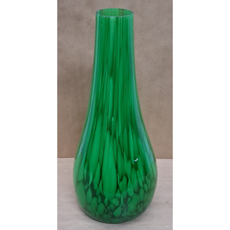 Large glass vase, Manufactured in the glassworks of Mataró, mid-20th century