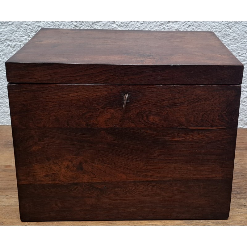 Large mahogany box veneered in chicaranda, 19th century - 9/9