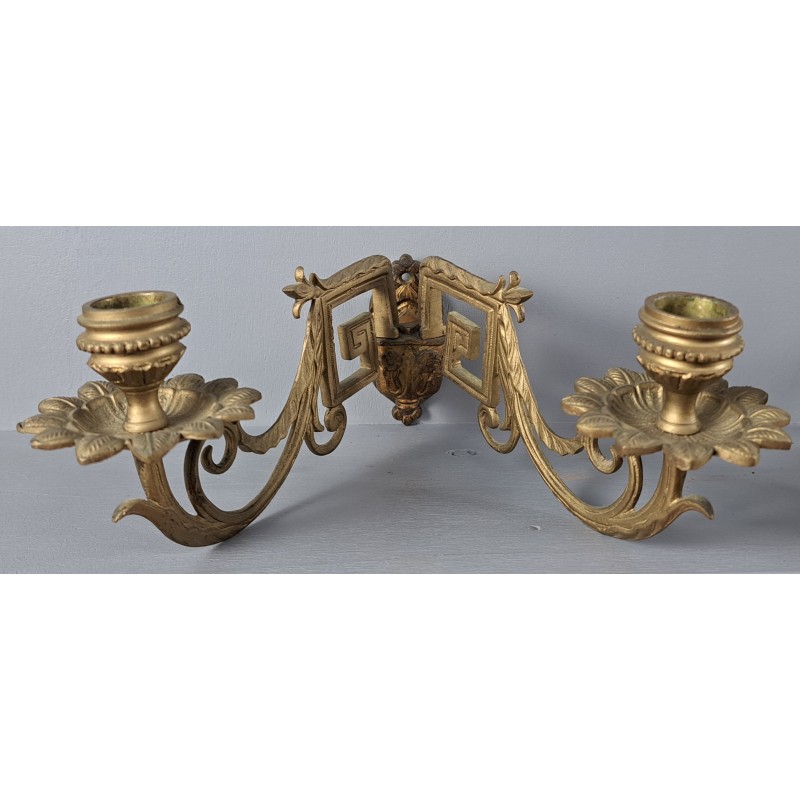 Pair of piano candelabras, bronze, late 19th century - 2/12