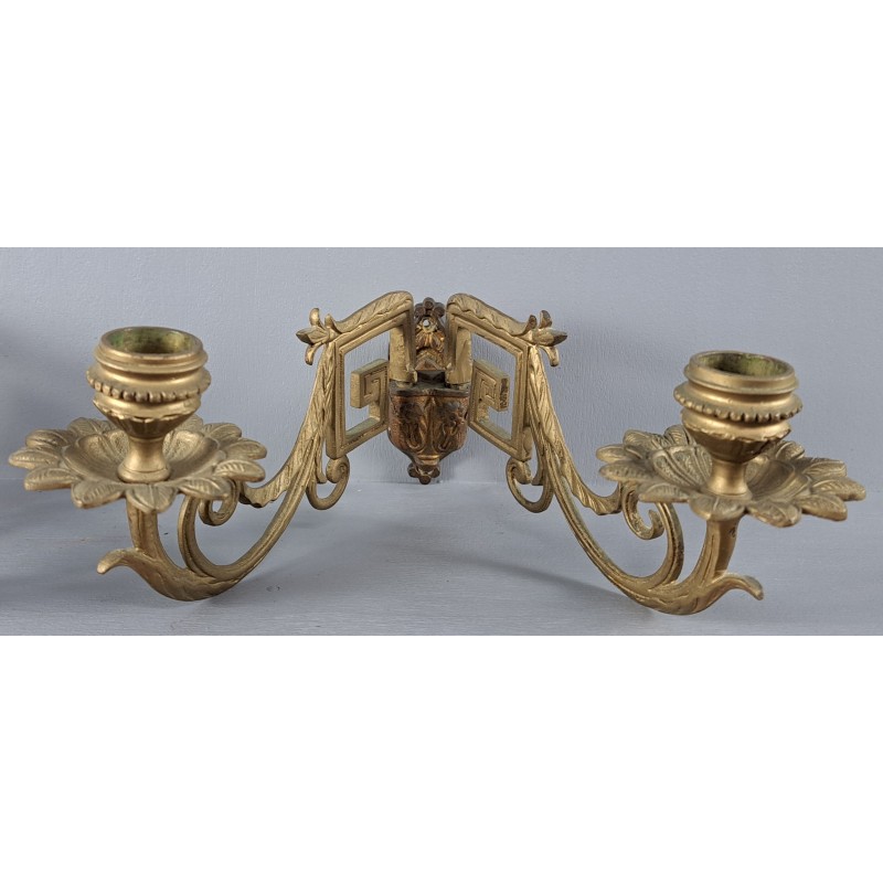 Pair of piano candelabras, bronze, late 19th century - 3/12