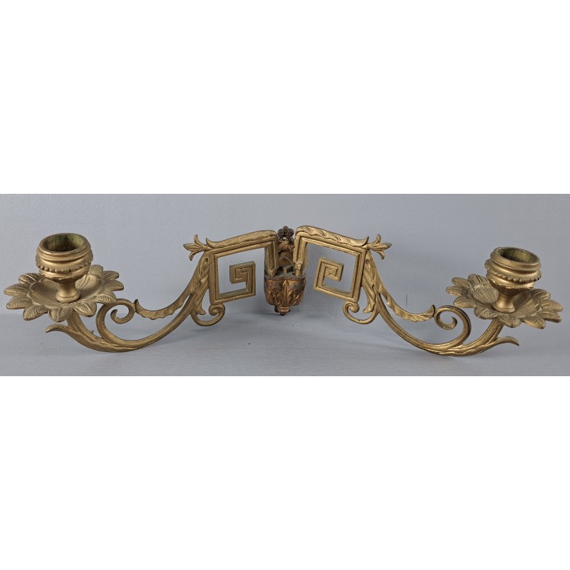 Pair of piano candelabras, bronze, late 19th century - 5/12