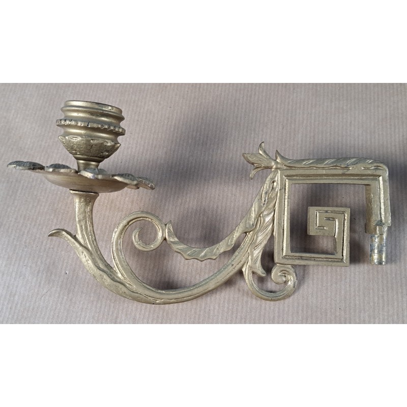Pair of piano candelabras, bronze, late 19th century - 10/12