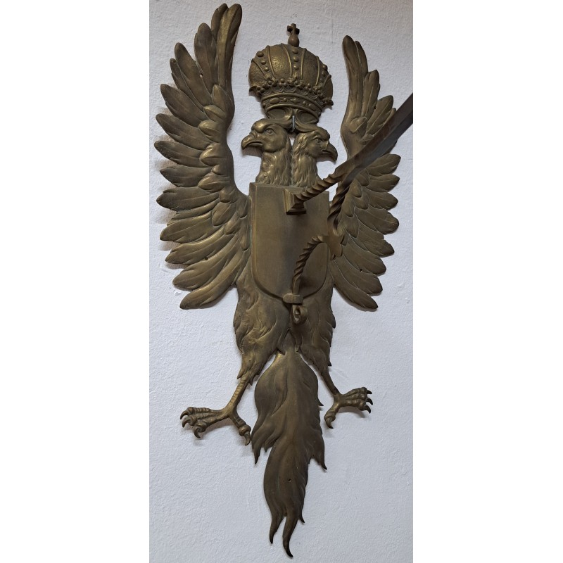 Large wall lamp (sconce) in bronze, first half of the 20th century - 3/11