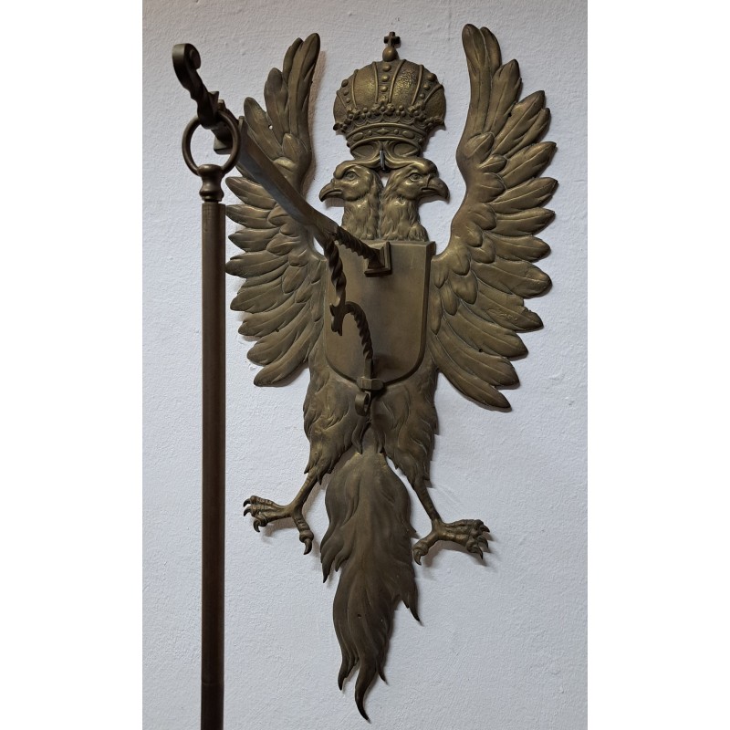 Large wall lamp (sconce) in bronze, first half of the 20th century - 4/11