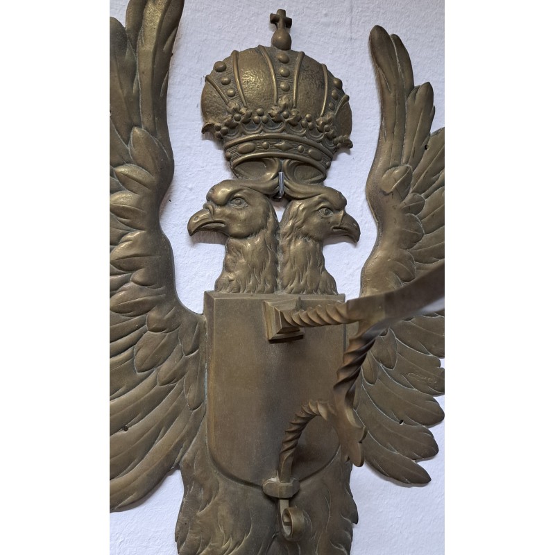 Large wall lamp (sconce) in bronze, first half of the 20th century - 6/11