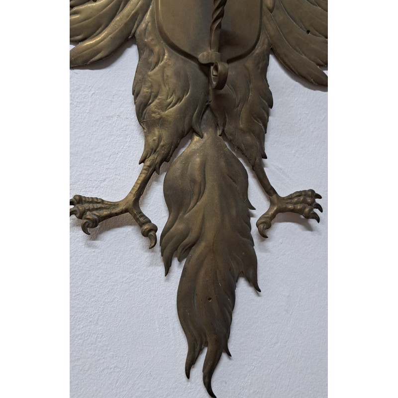 Large wall lamp (sconce) in bronze, first half of the 20th century - 7/11