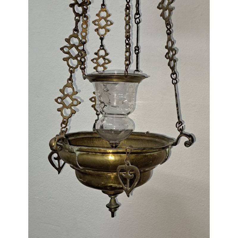 Church or chapel lamp, oil-operated, 19th century - 2/12