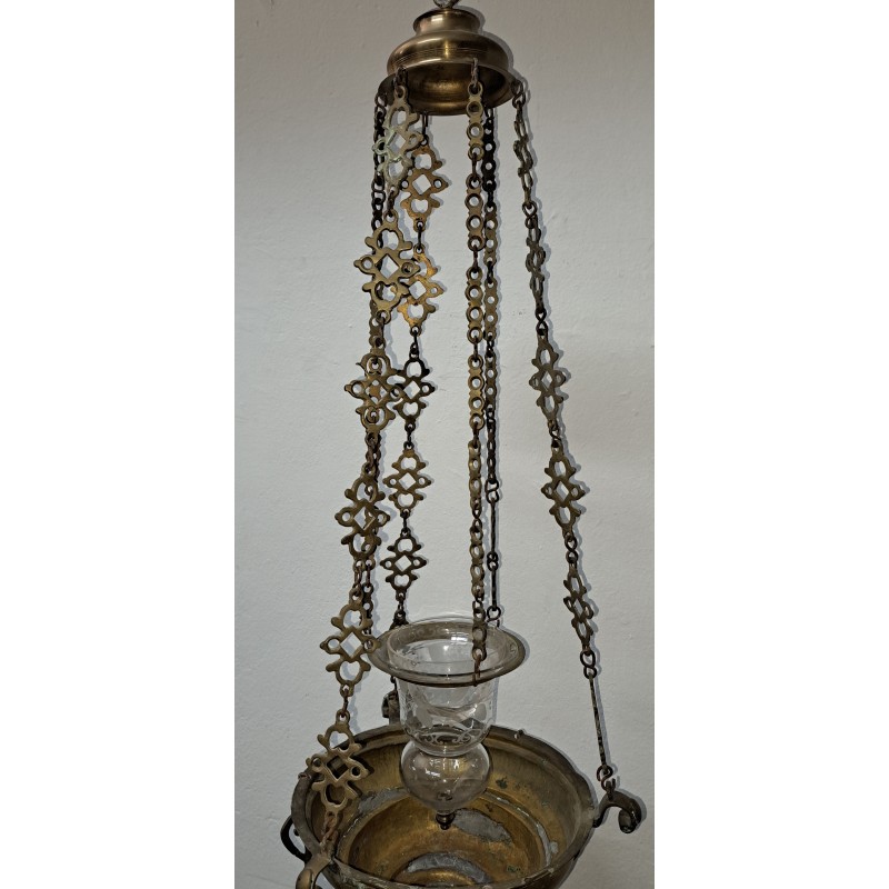 Church or chapel lamp, oil-operated, 19th century - 3/12