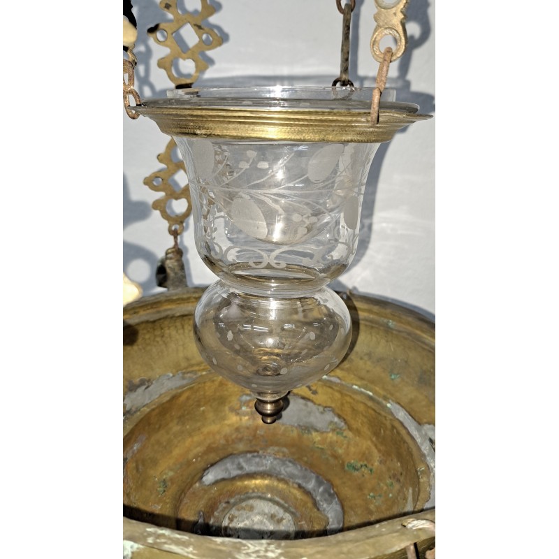 Church or chapel lamp, oil-operated, 19th century - 6/12
