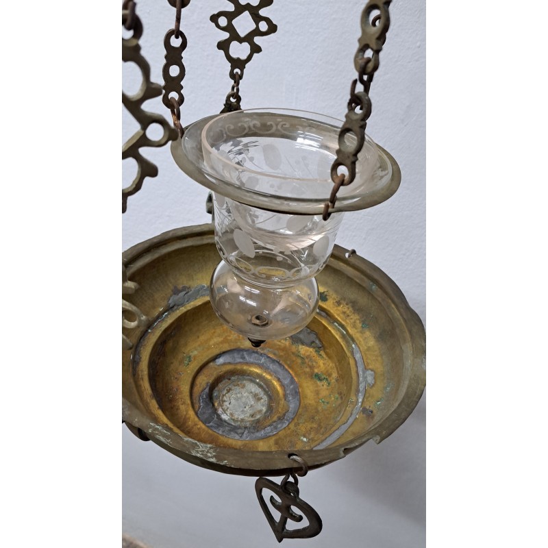 Church or chapel lamp, oil-operated, 19th century - 9/12