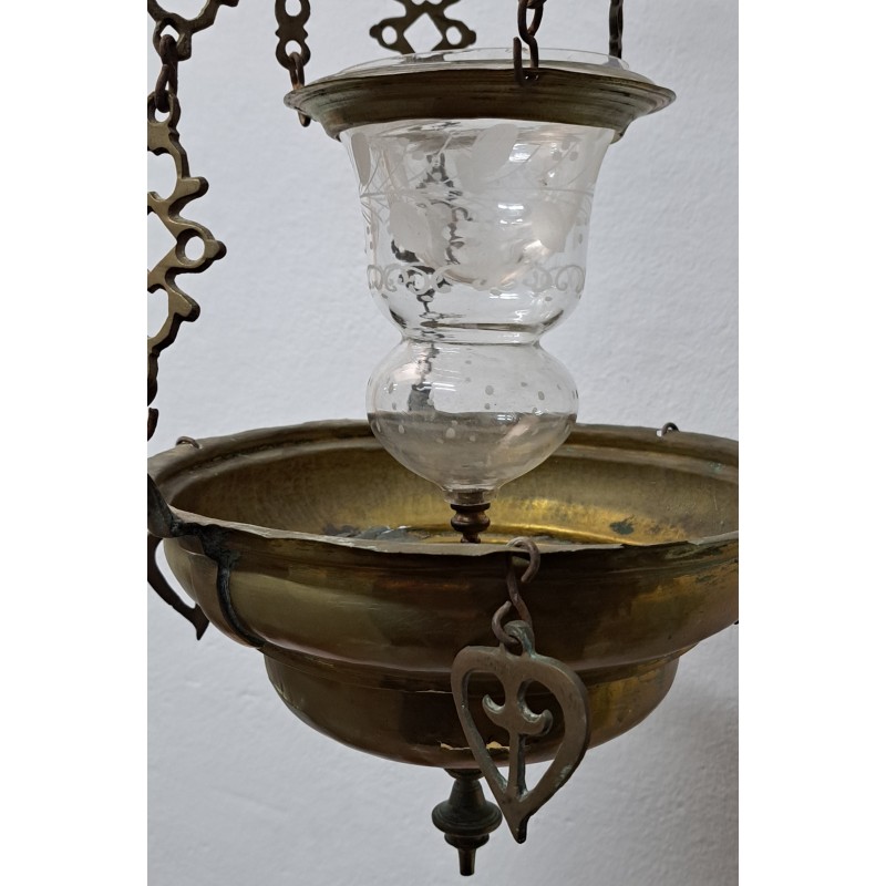 Church or chapel lamp, oil-operated, 19th century - 10/12