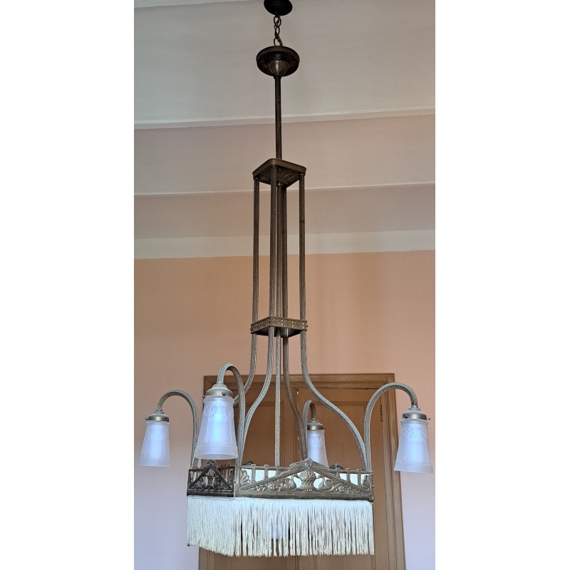 Bronze Lamp, Modernist, 19th Century - 2/7
