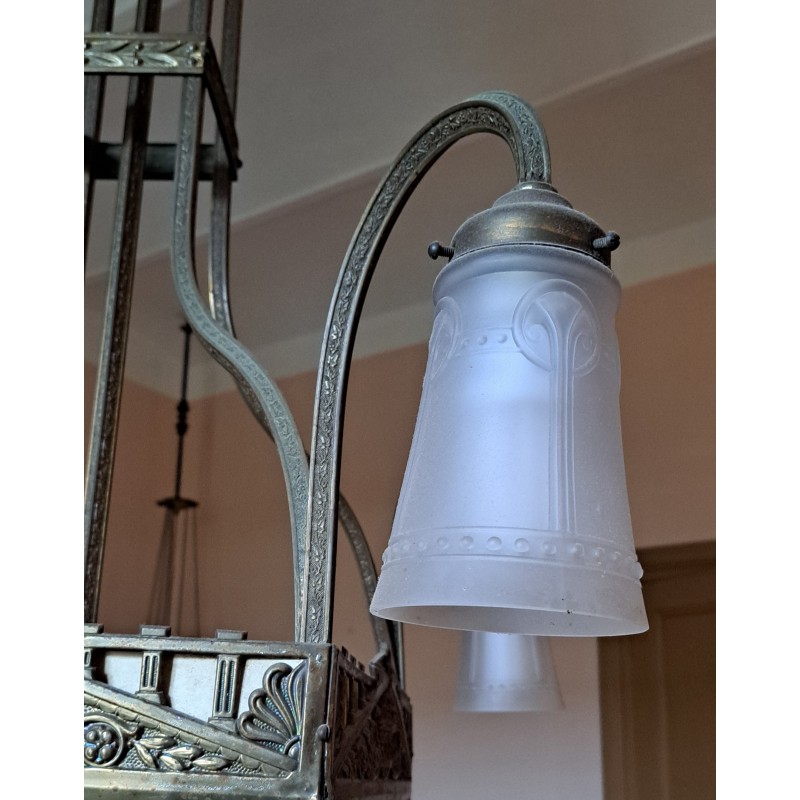 Bronze Lamp, Modernist, 19th Century - 4/7